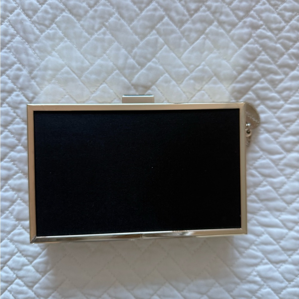 Giorgio Armani Black and Gold Compact Clutch